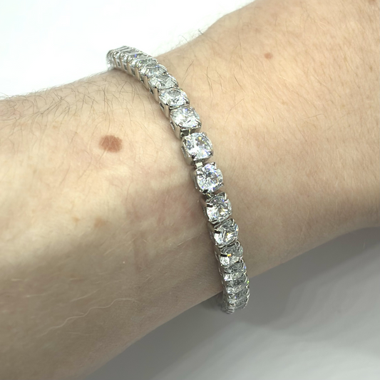 Tennis Bracelet - 4MM - Silver