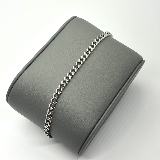 Cuban Link Bracelet - 3mm - Silver