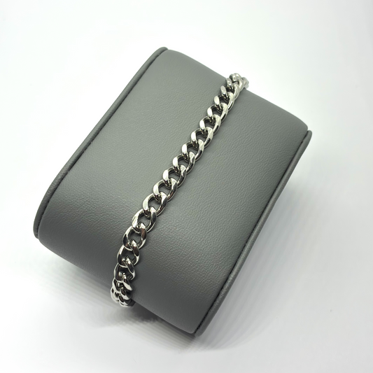 Cuban Link Bracelet - 5.5mm - Silver