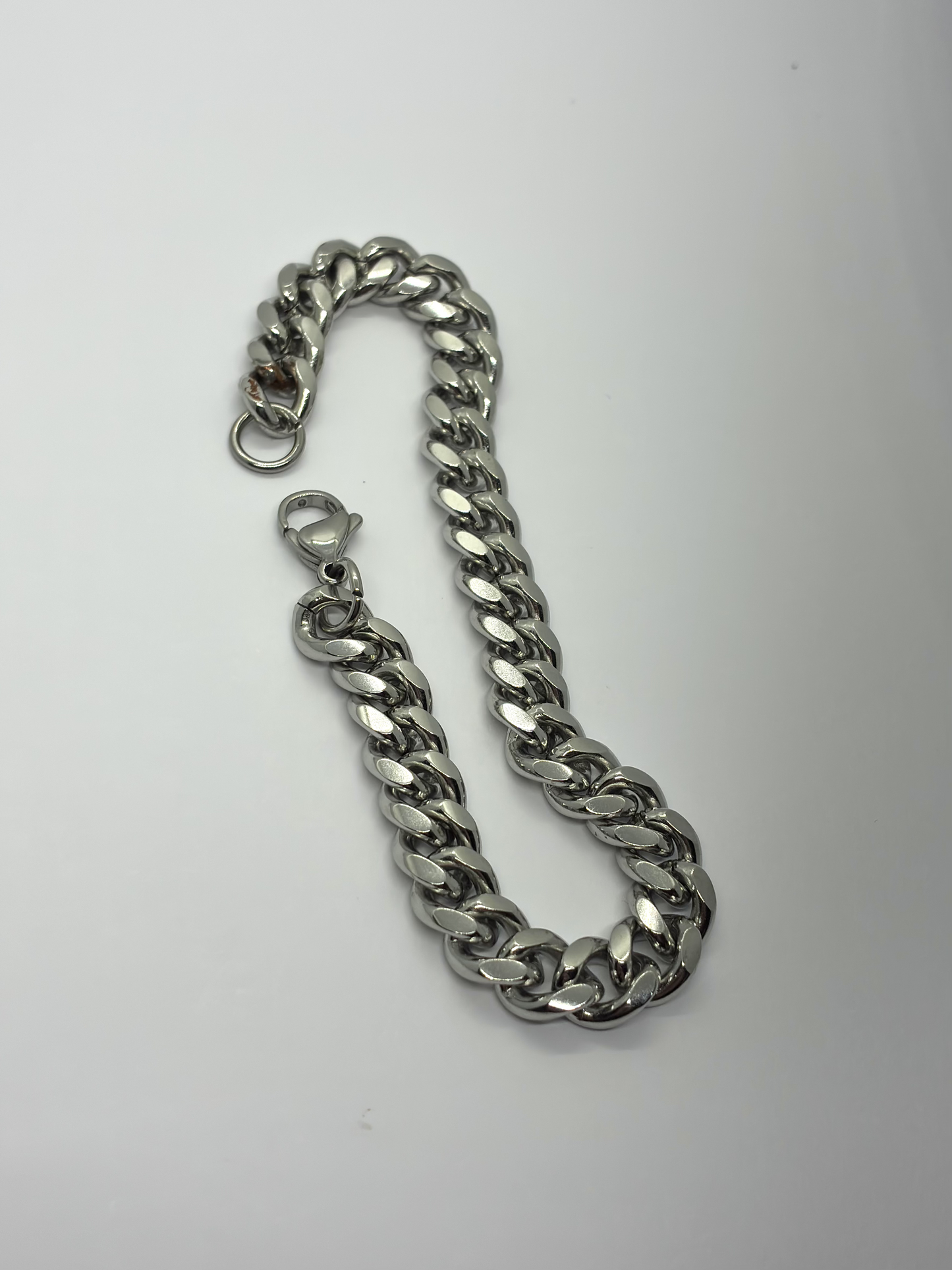 Cuban Link Bracelet - 8mm - Silver